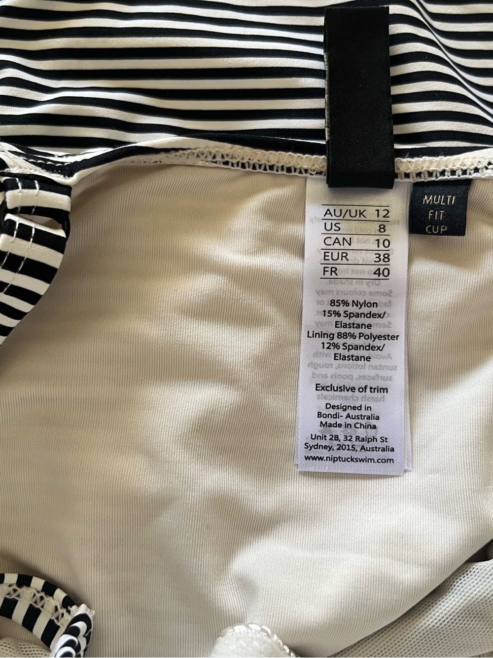 Tummy Control Shaping Swimwear - New Nip Tuck One Piece Swimsuit Size 8 - Picture 5 of 5